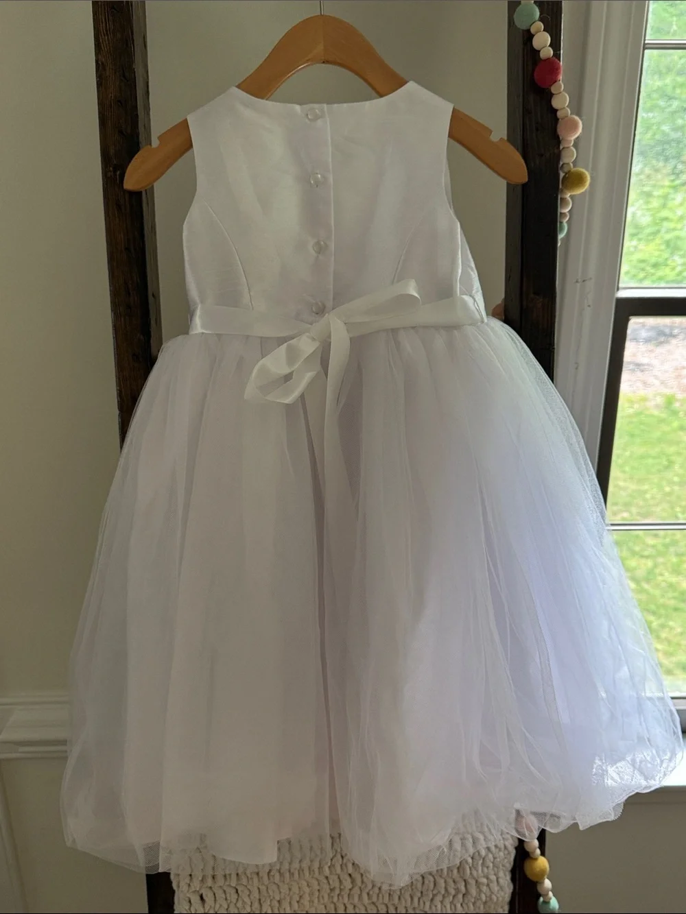 David’s Bridal Tulle Flower Girl Dress - Picture 2 of 4